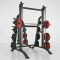 Smith Machine Built for Heavy Shoulder Training, Multi-Position Bar, Safety Catches, Accessory Compatible