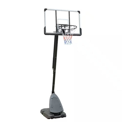 44 In. Backboard Portable Basketball Goal System with Stable Base and Wheels, Height Adjustable 6 to 10 Ft.