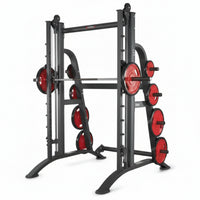Smith Machine Built for Heavy Shoulder Training, Multi-Position Bar, Safety Catches, Accessory Compatible